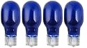 Moonrays 11693 4-Watt Wedge Base Light Bulbs, 4 Pack (Blue)
