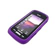 Silicon Skin PURPLE Rubber Soft Cover Case for Samsung Solstice A887 AT&T [WCM133]