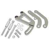 1963-87 CHEVY SMALL BLOCK POWER STEERING BRACKET SET (LWP) - CHROME by CFR Performance