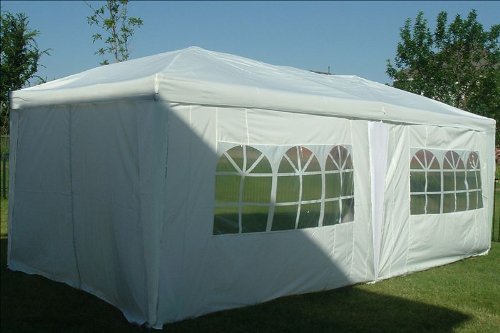10x20 Pop Up Canopy Party Tent Gazebo EZ CS --White