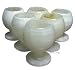 Kitchen & Housewares : White Onyx Cordials Glasses 6 pc set Goblets Comes in Free Gift Box