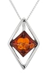 Plain Pendant Necklace in Silver 46cm