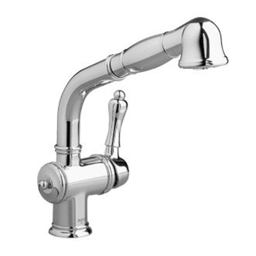 Jado 850/850/100 Victorian Single Lever Kitchen Faucet with Pull Out Spray, Polished Chrome
