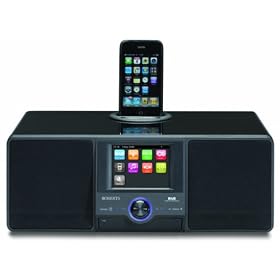 ROBERTS ColourSTREAM DAB/FM/WiFi Internet Radio with Dock for iPod and Colour Touch Screen
