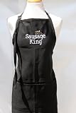 Black Embroidered Apron