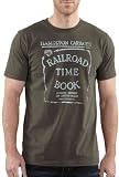 Carhartt Men's Series 1889 Railroad Book Graphic Short Sleeve T-Shirt, Black, Large Regular