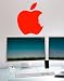 Steve Jobs Apple logo Large Decal Great for Wall Art. Red