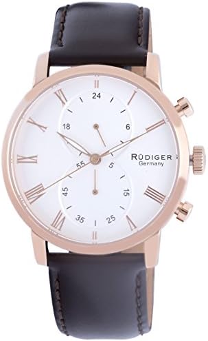 Rudiger Men's R2300-09-001 Bavaria Analog Display Quartz Brown Watch