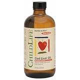 Child Life Cod Liver Oil, Glass Bottle, 8-Ounce