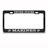 Buy Marines Marine Metal Military License Plate Frame Tag Holder by SpeedyMoto