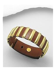 Leather Bracelet In White Base