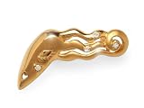 ZR 9ct Yellow Gold Diamond Brooch