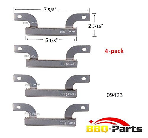 Hongso CTI423 (4-pack) Stainless Steel Burner Replacement for Select Brinkmann Gas Grill Models (7 5/8