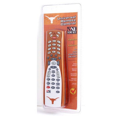 One for All University of Texas Logo and Colors on 4 Device Universal Remote Control