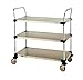 INTERMETRO INDUSTRIES MW203 MW Series Utility Cart, 18" Width x 24" Length, 3-Shelves