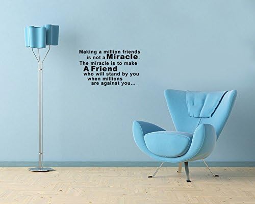 Jungleee Miracle And A Friend Wall Sticker Decal Removable Vinyl Name Wall Art Decal