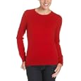 Red Moon Women's 100% Cashmere Long Sleeve Crew Neck Sweater