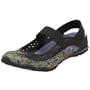 Skechers Women's Homespun Floral Pring Slingback,Black/Purple,9.5 M US