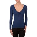 Morgan - Pull Uni Col V - Femme