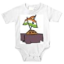 Onesie with Asia, flags, two, nation, India, table