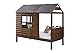 DONCO Twin Log Cabin LOW LOFT, Rustic Walnut