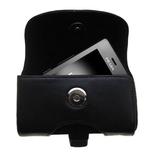 Horizontal Leather Case with Belt Clip/Loop for the LG KE850 Prada
