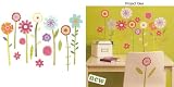New Wallies Wall Art Appliques Flower Garden