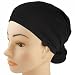 Pre-Tied Knotted Head Wrap Scarf (Black)