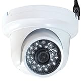 New GW107H Waterproof Professional 1/3" SONY SUPER HAD CCD II 700TVL Indoor Outdoor Dome Surveillance Security Camera - 700 TV Lines, 3.6mm Wideo Angle Lens, 24 IR LEDs. OSD Menu. Metal Vandal Proof. 0 Lux (with IR LED on)