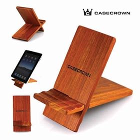 CaseCrown REAL Wooden eBook Reader Stand (Redwood) for the Apple iPad Tablet