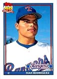 1991 Topps Traded Baseball Ivan Rodriguez Rookie Card