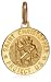 9ct Yellow Gold Medium St Christopher Medal Pendant