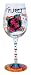 Lolita Love My Sign, Pisces Wine Glass