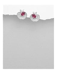 Fruit CZ Earrings In 92.5 Sterling Silver