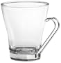 Bormioli Rocco Verdi Cappuccino Cup with Stainless Steel Handle, Set of 4, Gift Boxed