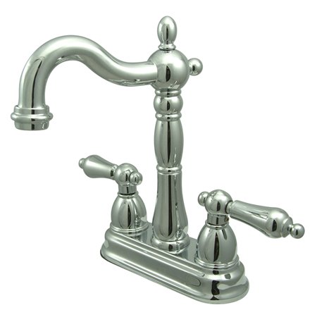 Kingston Brass KB1491AL Heritage Bar Faucet without Pop-Up Rod, Chrome