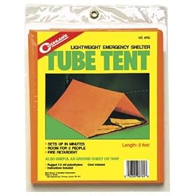 Coughlans Tube Tent: Lightweight Emergency Shelter, 8-Foot Length by