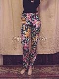 Christian Dior - $1780 New CHRISTIAN DIOR Black Flame Floral Pants 4 36