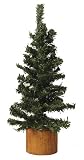 9" Mini Pine Artificial Village Christmas Tree - Unlit