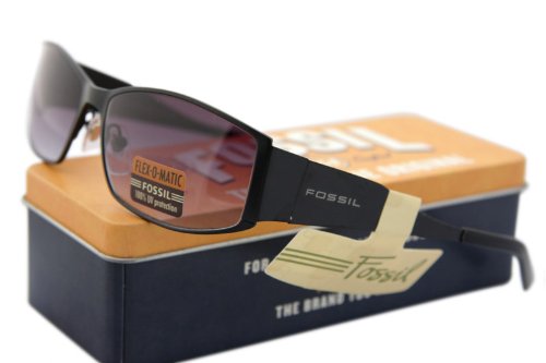 Fossil – “Aurora black” Sport Sonnenbrille im Designer Gestell. Flex o matic Bügel,scratch protection und entspiegelte Verglasung. Inklusive Softbag oder Box