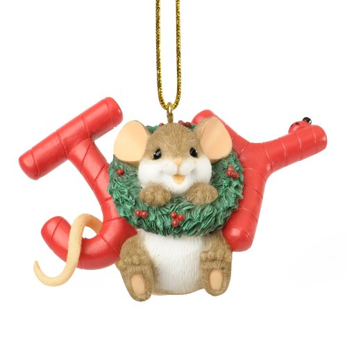 Enesco Charming Tails The Season of Sweet Joy Ornament, 2-Inch Enesco Charming Tails The Season of Sweet Joy Ornament, 2-Inch