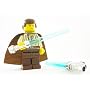 LEGO STAR WARS - 3 BLUE LIGHT SABERS WITH CHROME SILVER HILTS (FIGURE NOT INCLUDED)