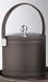 Kraftware 68873 Stitched Brown 3 Quart Stitched Ice Bucket with Stitched Handle
