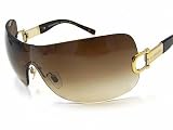 Burberry - New Burberry 3014 B 3014 100213 Gradient Brown Lens Shields Tortoise Gold Sunglasses Size: 105