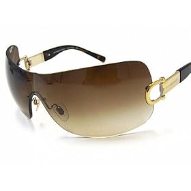 New Burberry 3014 B 3014 100213 Gradient Brown Lens Shields Tortoise Gold Sunglasses Size: 105