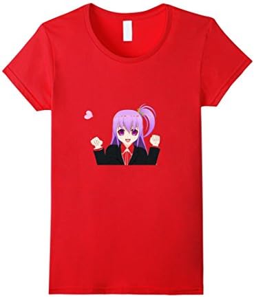 Women's Comic Manga Cartoon Asia Shirt Small Red