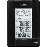 Oregon Scientific BAR388HGA Wireless Weather Station with Temperature/Humidity Display and Self-Setting Atomic Clock, Black