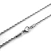 Silver Insanity 2mm Stainless Steel Rope Chain Necklace 18