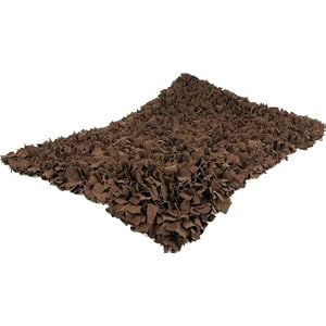 Glenna Jean Espresso Shaggy Cotton Rug - 2' x 3'