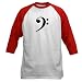 Bass Clef Music Baseball Jersey by CafePress